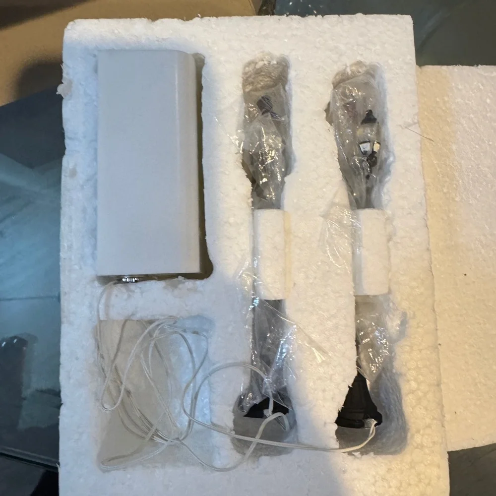 Department 56‎ Snowman Lamp Posts with Blue Accents set NIB